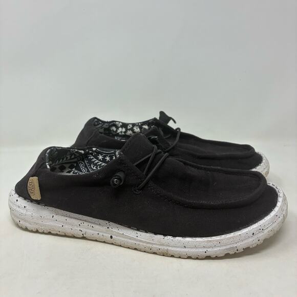 Hey Dude Wendy Basic Black Odyssey Womens Size 6 - Picture 1 of 8